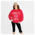 thumbnail image 4 of Women's Gameday Couture Red Kansas City Chiefs Prime Play Oversized Premium Drop Shoulder Sweatshirt, 4 of 5
