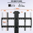 thumbnail image 5 of 60" TV Motorized Lift Mount - 31" Stroke Length, Remote Adjustable 42-73", Supports 132 lbs, Wall Bracket, 5 of 11