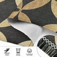thumbnail image 6 of Yayeee Runner Rug for Bedroom 2'x6' Machine Washable Hallway Non Slip Mat, Black Geometric, 6 of 8