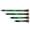 Green, variant on Samurai Style Bow Stabilizer, Multi‑Color Carbon Fiber Vibration Damper for Compound Bow