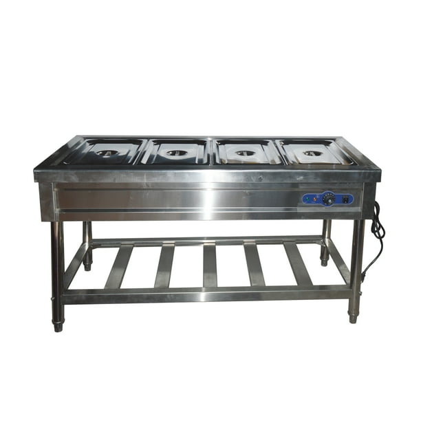 TECHTONGDA Electric Commercial Bainmarie Buffet Food Warmer Steam