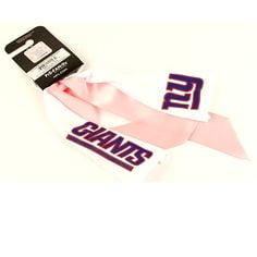 New York Giants Pink And White Ponytail Holder