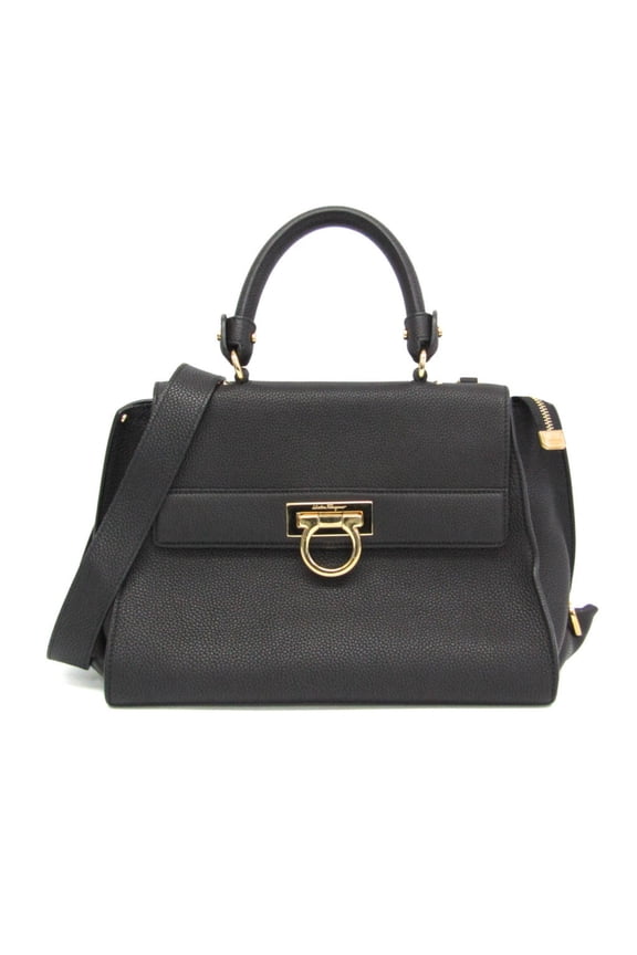 Pre-Owned Salvatore Ferragamo Gancini Sofia BW-21 E530 Women's Leather... (Good)