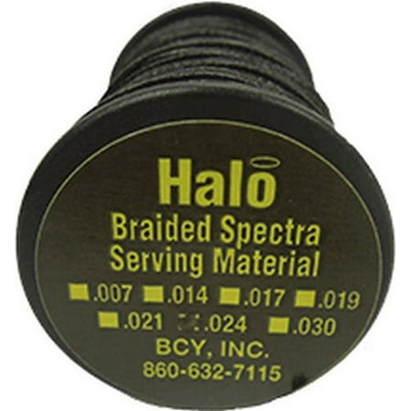 BCY 45 YD JIG SPOOL Halo Braided .024 Serving Black 45 Yard Spool