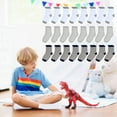 thumbnail image 3 of SkiBeaut Kids Socks 24 pairs Cozy Athletic Crew Socks for Boys and Girls(1-14Years), 3 of 5