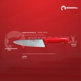 thumbnail image 4 of Cuchillo Chef 8 inch Hoja Acero Inoxidable Mango Ergonómico Color Rojo Shorbull, 4 of 8