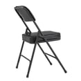 thumbnail image 5 of 2 Pack Metal Folding Chairs with Padded Seat and Back, for Home and Office, Indoor and Outdoor Events Party Wedding, Black, 5 of 8