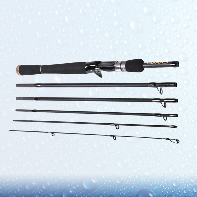 Fishing Rod Carbon 6 Section 2.4M Spear Bass Sea Fishing Rod for