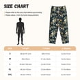 thumbnail image 4 of Lsque Watercolor Floral Print Women's Pajama Pants, Lounge Pant - Comfortable Home Wear,Elastic Waistband, Stylish Design-Small, 4 of 9