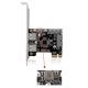 thumbnail image 5 of Adaptador Pcie Pci-e 1x a USB 3,0 Tipo + usb 19pin Mining Riser Tarjeta Para Btc Miner, Altura Completa Feliz Sencillez, 5 of 5