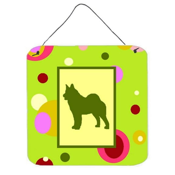 Norwegian Elkhound Aluminium Metal Wall Or Door Hanging Prints