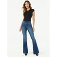 thumbnail image 6 of Sofia Jeans Women's Melisa Flare Super High Rise Pull On Jeans, 6 of 6