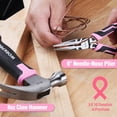 thumbnail image 4 of Juego de herramientas WORKPRO de 52 piezas, rosa, para mujer, con caja de herramientas de almacenami, 4 of 9