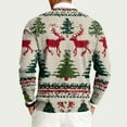 thumbnail image 4 of Homeyce Men's Christmas Reindeer Holiday Festive Knitted Sweater Crewneck Ribbed Long Sleeve Sweaters Christmas Matching Ugly Xmas Casual 2025 Novelty Pullover Soft Knitted Holiday Pullover,Beige M, 4 of 6