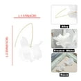 thumbnail image 2 of Pendientes de resina con borlas de pétalos de rosa bohemia - Pendientes de pétalos en capas - Pendientes de borlas de flores exageradas con personalidad, 2 of 5