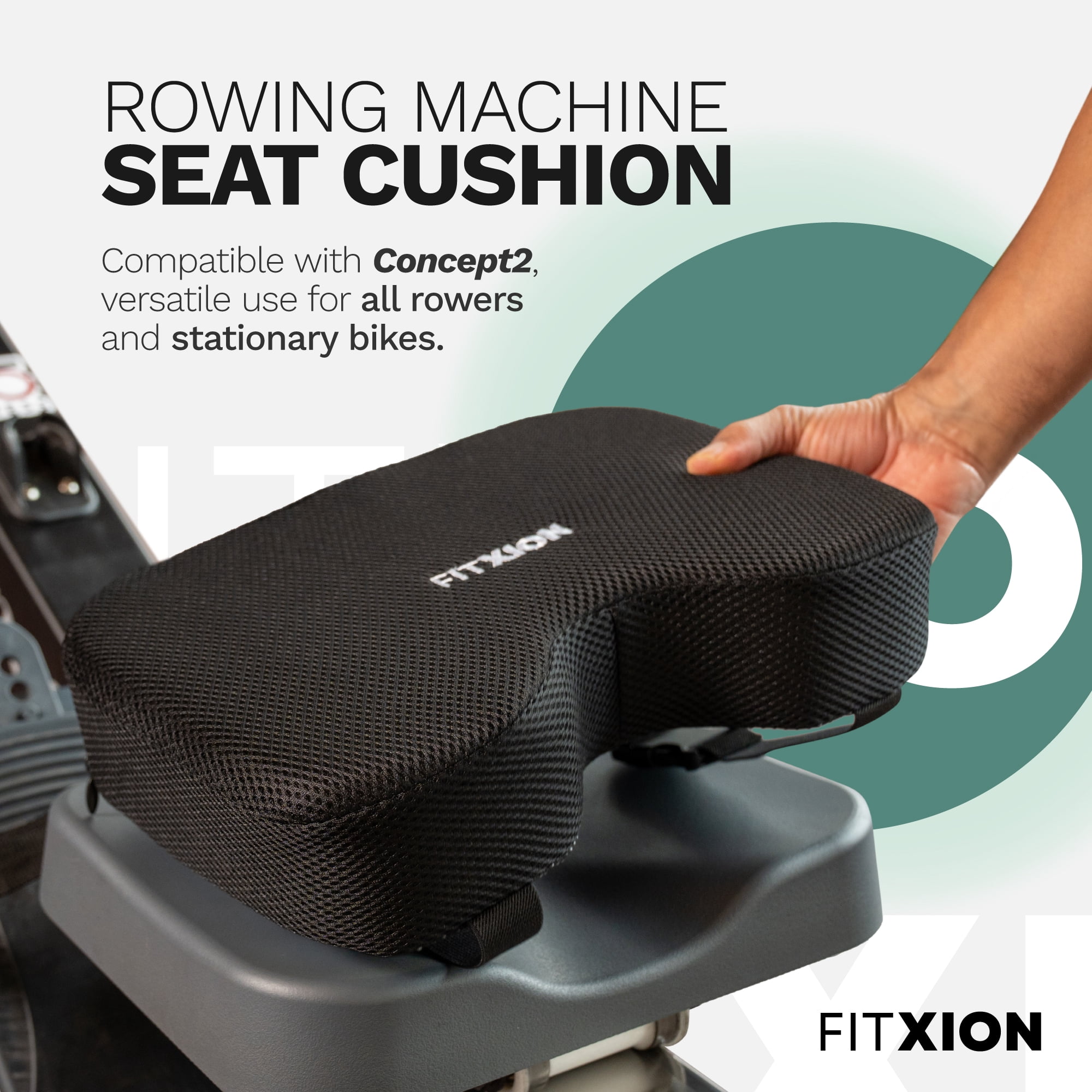 Concept2 RowErg Indoor Rowing Machine - PM5 Monitor, Device Holder, Adjustable Air Resistance, Easy Storage with FitXion Seat Cushion