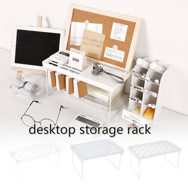 Muyoka Organizador de encimera Gabinete Estante de almacenamiento Estante de armario Estante de especias Estante de gabinete Organizador de armario apilable Ahorro de espacio para cocina Dormitorios B Muyoka Hogar
