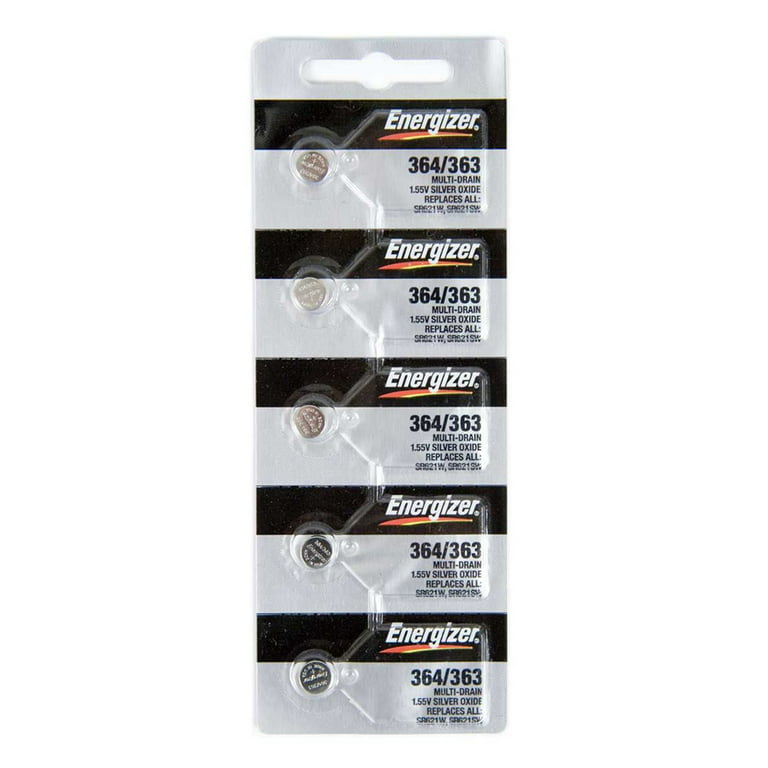 Energizer 364/363 (SR621W, SR621SW) Silver Oxide Battery. On Tear Strip (Pack - Walmart.com