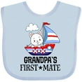 thumbnail image 3 of Inktastic Grandpa First Mate Grandchild Sailing Boys or Girls Baby Bib, 3 of 4