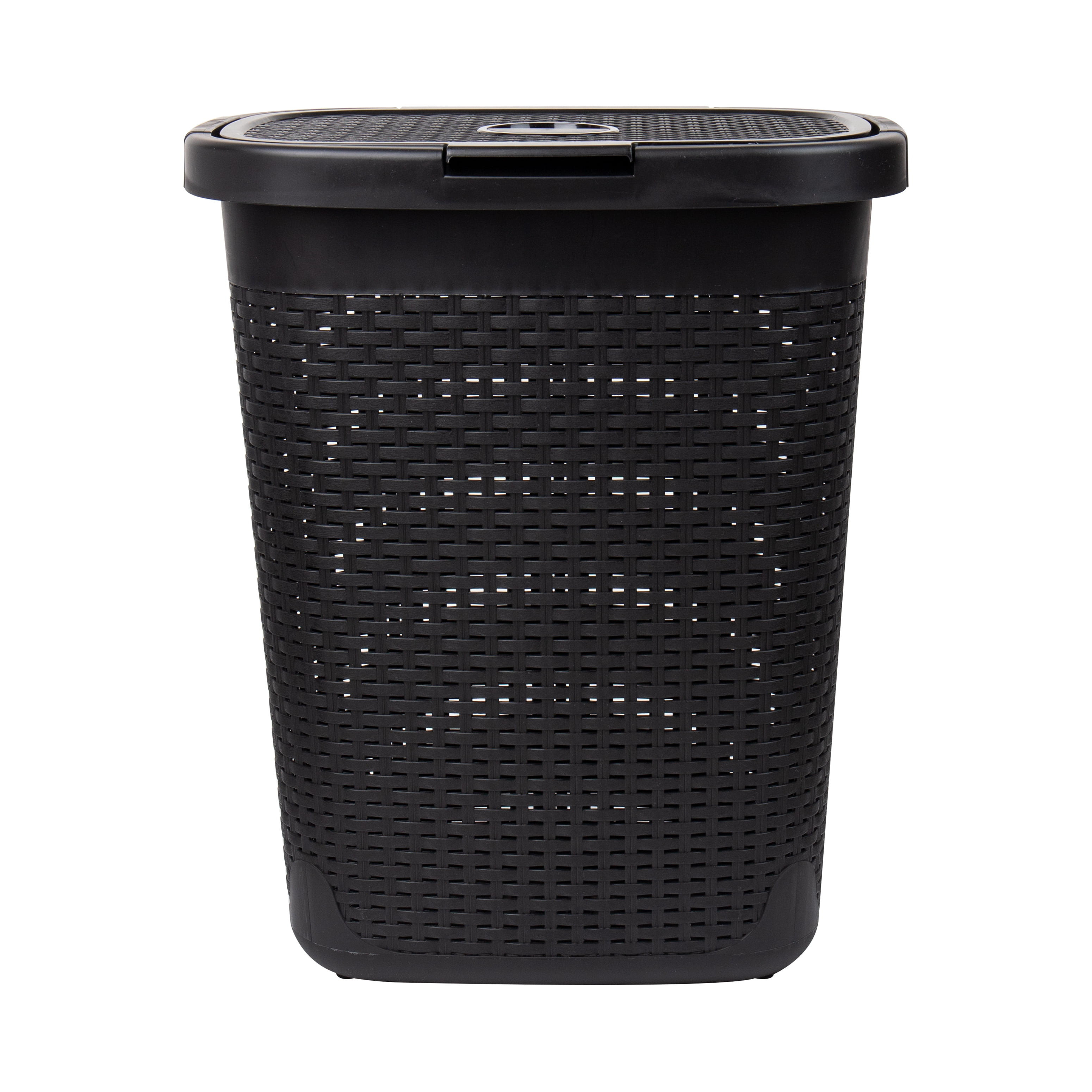 Mind Reader Slim Portable Laundry Hamper, Black