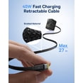 thumbnail image 3 of Travel Adapter Baseus AG11 45W USB-C Retractable Cable, 3 of 9