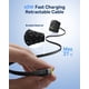 thumbnail image 3 of Adaptador de Viaje Baseus AG11 45W USB-C con Cable Retráctil, 3 of 9