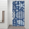 thumbnail image 3 of Ocean Theme Starfish Shower Curtain Liner - Marine Life Water Resistant Fabric, Washable Tropical Bathroom Decor for Coastal Homes,36x72in, 3 of 5
