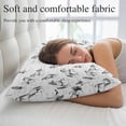 thumbnail image 5 of Black Horse Pillow Covers King, Watercolor Vintage Animals Soft Brushed Microfiber Breathable Throw Pillow Covers, Decorative Pillowcase with Zipper for Couch Sofa Bedroom Living Room 20"x36", 5 of 9