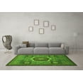 thumbnail image 3 of Ahgly Company Indoor Rectangle Oriental Green Modern Area Rugs, 8' x 10', 3 of 4