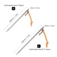 thumbnail image 4 of 7.9 Inch / 9.4 Inch Outdoor Lightweight Titanium Alloy Tent Pegs Stakes Nails with Reflective Rope for Canopy Camping Tent, 4 of 8