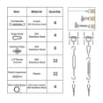 thumbnail image 3 of 84 piezas Sun Sail Ware Kit con cable de alambre para vela Inat, para En, outd, 3 of 5
