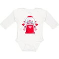 thumbnail image 3 of Inktastic Valentine's Day Gum-ball Machine Boys or Girls Long Sleeve Baby Bodysuit, 3 of 5