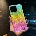 thumbnail image 5 of Compatible With iPhone 11 Transparent Colored Plating Diamond Pattern Magnetic Case, Luxury Bling Glitter Protective Bumper Hard PC &TPU Shockproof Anti-fall Rugged Phone Cover Case,D, 5 of 7