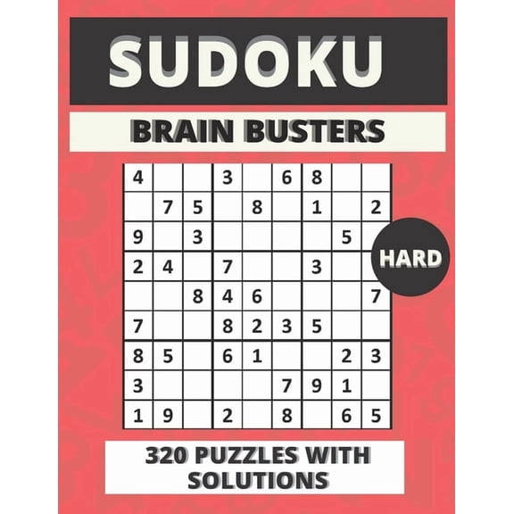 Sudoku Brain Busters: Hard Sudoku Puzzles, (Paperback)