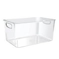 thumbnail image 2 of WHEANG 1Pcs Extra Large Clear Plastic Storage Transparent Organizer With In Handle Large Capacity Acrylic Organizer Square Container, 2 of 5