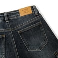 thumbnail image 5 of KIDSCOOL SPACE Girls Denim Cargo Pants 5-13Y, Wide Leg Jeans With Flap Pockets for Kids,Grey Blue,9-10 Years, 5 of 6