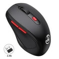 thumbnail image 2 of ruzhgo Souris Sans Fil 2,4 g 1000-1200-1600 Dpi Souris d'Ordinateur Réglable Confortable à Tenir Récepteur pour Portable 6 Boutons Souris Intelligentes avec Mini Récepteur USB 2,4 g, 2 of 6