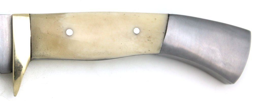 Wild Turkey Handmade Real Bone Handle Full Tang Fixed Blade Hunting Knife