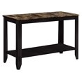 thumbnail image 1 of Monarch Specialties Marble Look Top Sofa Console Table, 44-Inch, Cappuccino, 1 of 5