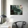 thumbnail image 4 of Nawypu  Dark and Moody Halloween Wall Art-Dracula's Castle Posters For Room Decor-Mysterious Goth Spooky Poster Canvas Prints for Home Living Bathroom Halloween Decorations, 4 of 6