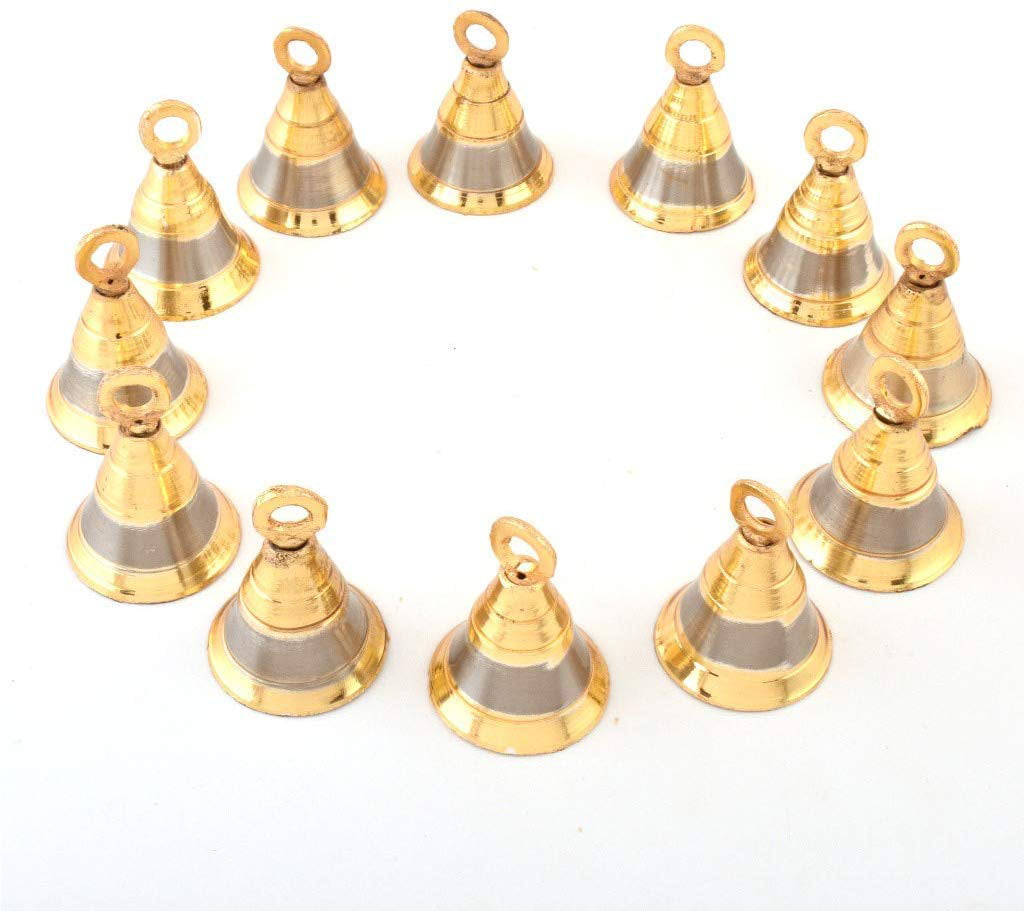 Brass Bells Jingle Bells Wind Chimes Bells for Home Craft Decoration Gift 2 Inch