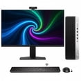 thumbnail image 1 of Restored HP SFF Desktop Computer PC, New 24 inch Monitor | Windows 11 Pro | Intel i5 Hexa-Core Processor | 8GB DDR4 RAM | 512GB NVMe SSD | Webcam - (Refurbished), 1 of 3