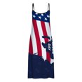 thumbnail image 4 of Vestido estampado de tirantes sin mangas de playa casual de verano para mujer Pompotops  qyievc1815, 4 of 4
