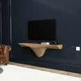 thumbnail image 3 of Batamex Parametric 50" Floating Shelf Modern Geometric 3D Wavy Wooden Wall Piece, 3 of 5