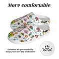 thumbnail image 6 of Daiia Cartoon Wild Animals Print Women’s Fuzzy Slippers Memory Foam Lightweight House Shoes Cozy Loafer Flannel House Shoes-35/36, 6 of 7