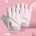 thumbnail image 2 of TFixol Gants de Musculation Roses à Demi-Doigts pour Femmes - Respirants, Antidérapants, Lavables avec Protège-Poignet pour Sports de Plein Air, Taille g, 2 of 5