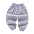 thumbnail image 2 of uublik Child Pants Boys Girls Size 2T-10 Casual Pants Elastic Waist Hiking School Uniform Sweatpants Joggers Gray, 2 of 4