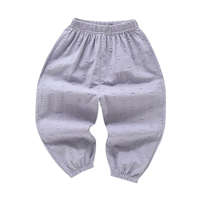 Odeerbi 2-10 Años Niños Niñas Pantalones de Chándal de Algodón Workout Athletic Sports Jogger Pantalones Color Sólido Elástico Cintura Tobillo Joggers