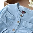 thumbnail image 4 of Spring Long Sleeve Shirt Children Clothing Kids Girls Demin Shirts Soft Fabric New, 4 of 6
