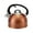 Copper, variant on Copper Tea Kettle Stainless Steel Teapot Whistling Kettle Unique Button Control Kettle Outlet Loud Whistle Food Grade Teapot 3.2 Quart / 3 Liter Bronze